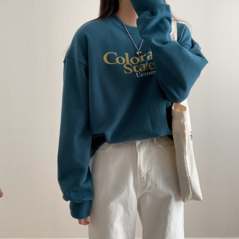 HELLO JINI韓國直郵東大門實拍女裝新品時尚熱賣休閑真品衛衣HELLO JINI衛衣