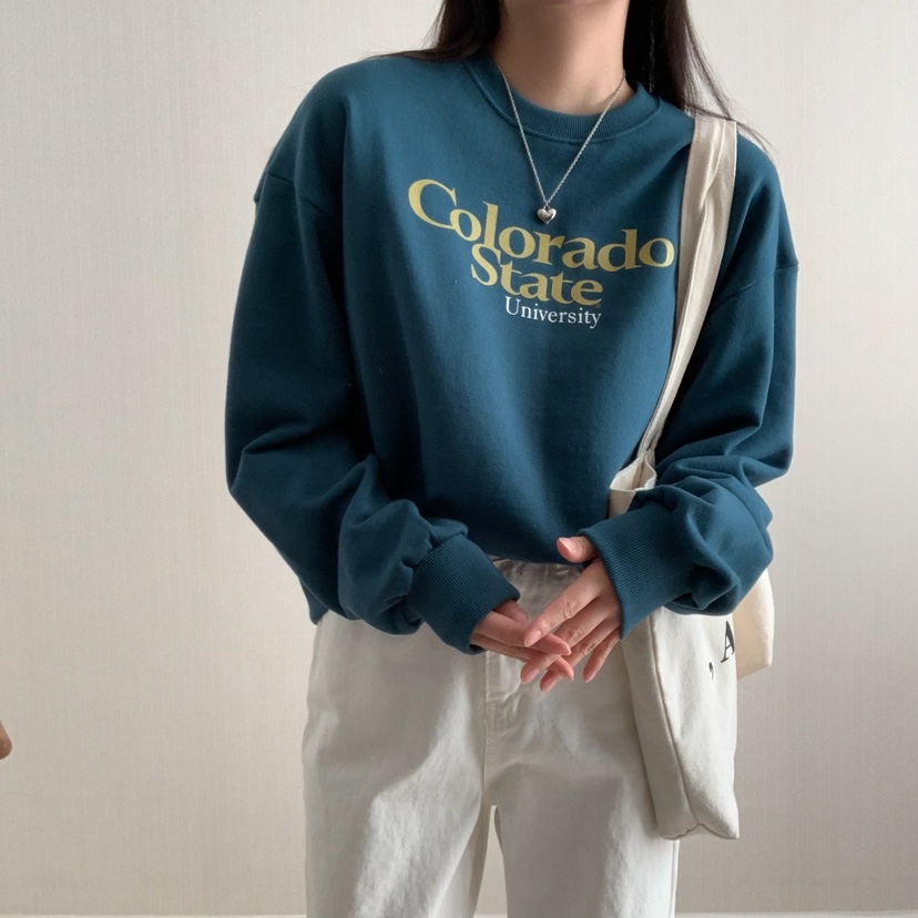 HELLO JINI韓國直郵東大門實拍女裝新品時尚熱賣休閑真品衛衣HELLO JINI衛衣