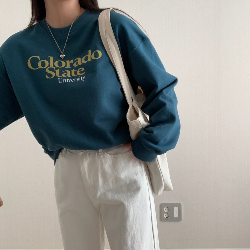 HELLO JINI韓國直郵東大門實拍女裝新品時尚熱賣休閑真品衛衣HELLO JINI衛衣