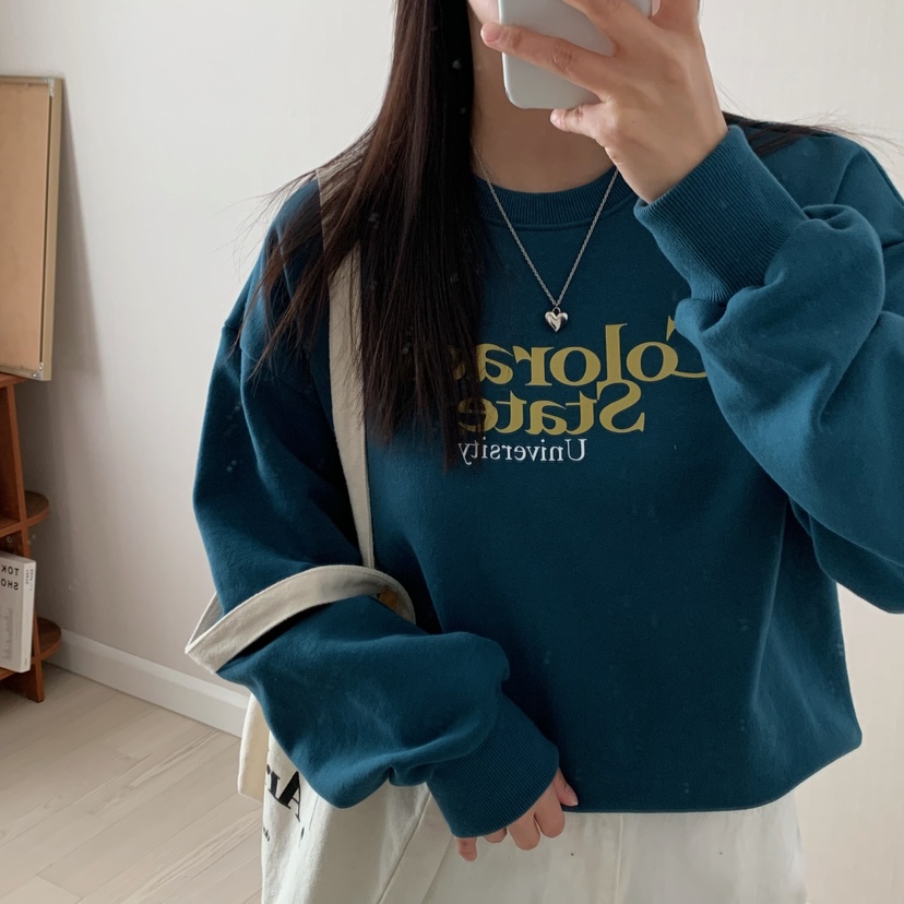 HELLO JINI韓國直郵東大門實拍女裝新品時尚熱賣休閑真品衛衣HELLO JINI衛衣