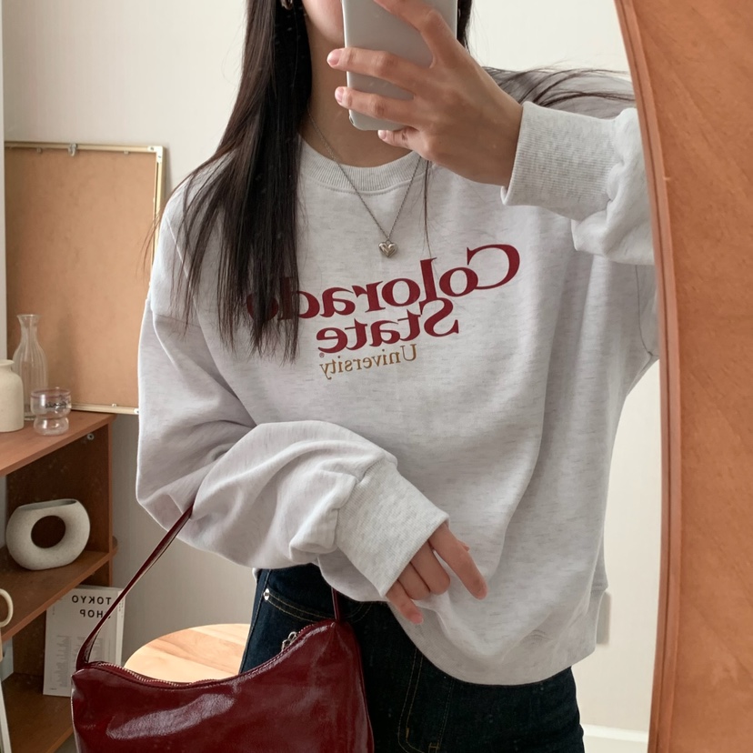 HELLO JINI韓國直郵東大門實拍女裝新品時尚熱賣休閑真品衛衣HELLO JINI衛衣