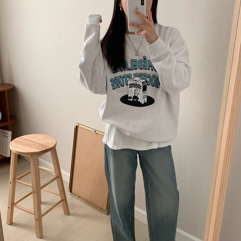 FROMJINI韓國直郵東大門實拍女裝新品時尚休閑人氣25春夏衛衣FROMJINI衛衣