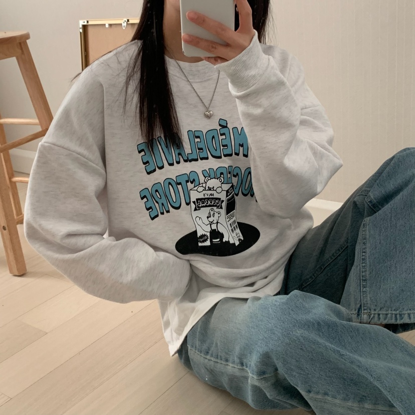 FROMJINI韓國直郵東大門實拍女裝新品時尚休閑人氣25春夏衛衣FROMJINI衛衣