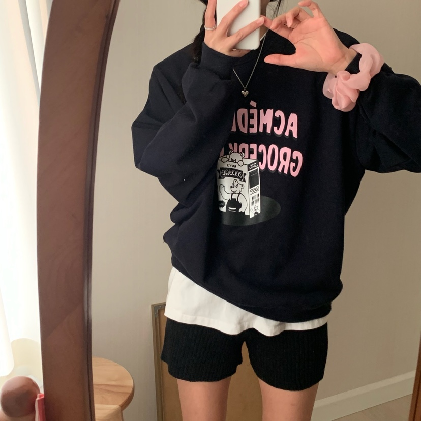 FROMJINI韓國直郵東大門實拍女裝新品時尚休閑人氣25春夏衛衣FROMJINI衛衣
