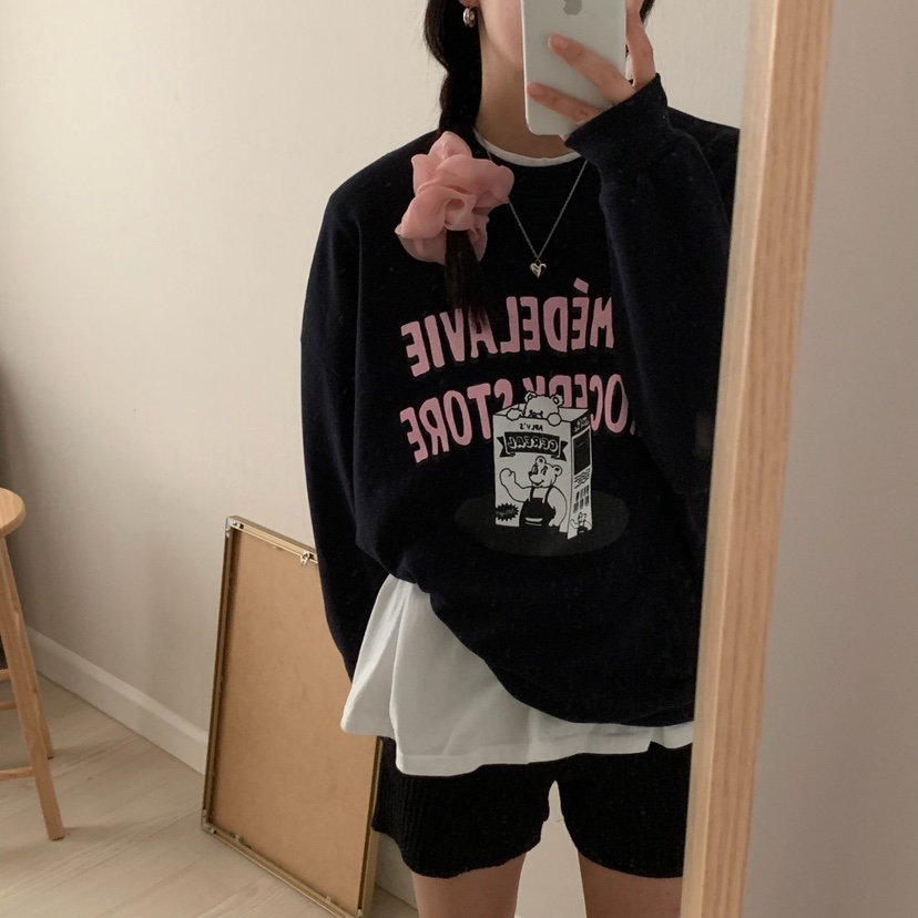 FROMJINI韓國直郵東大門實拍女裝新品時尚休閑人氣25春夏衛衣FROMJINI衛衣