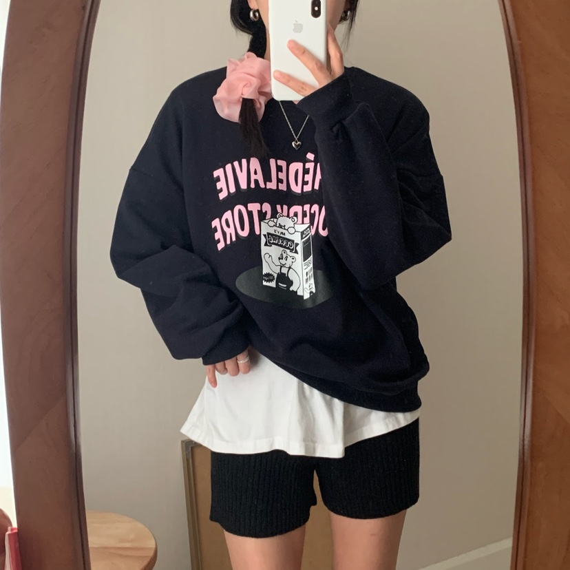 FROMJINI韓國直郵東大門實拍女裝新品時尚休閑人氣25春夏衛衣FROMJINI衛衣