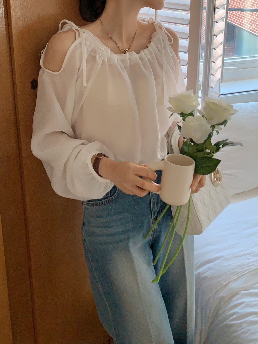 CRONG直郵韓國代購女裝新款真品休閑時尚人氣推薦襯衫蕾絲衫CRONG襯衫/蕾絲衫