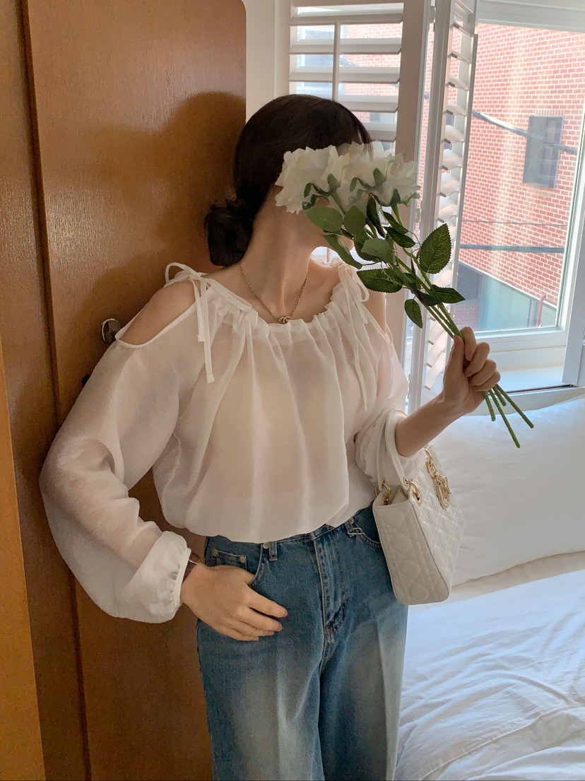 CRONG直郵韓國代購女裝新款真品休閑時尚人氣推薦襯衫蕾絲衫CRONG襯衫/蕾絲衫