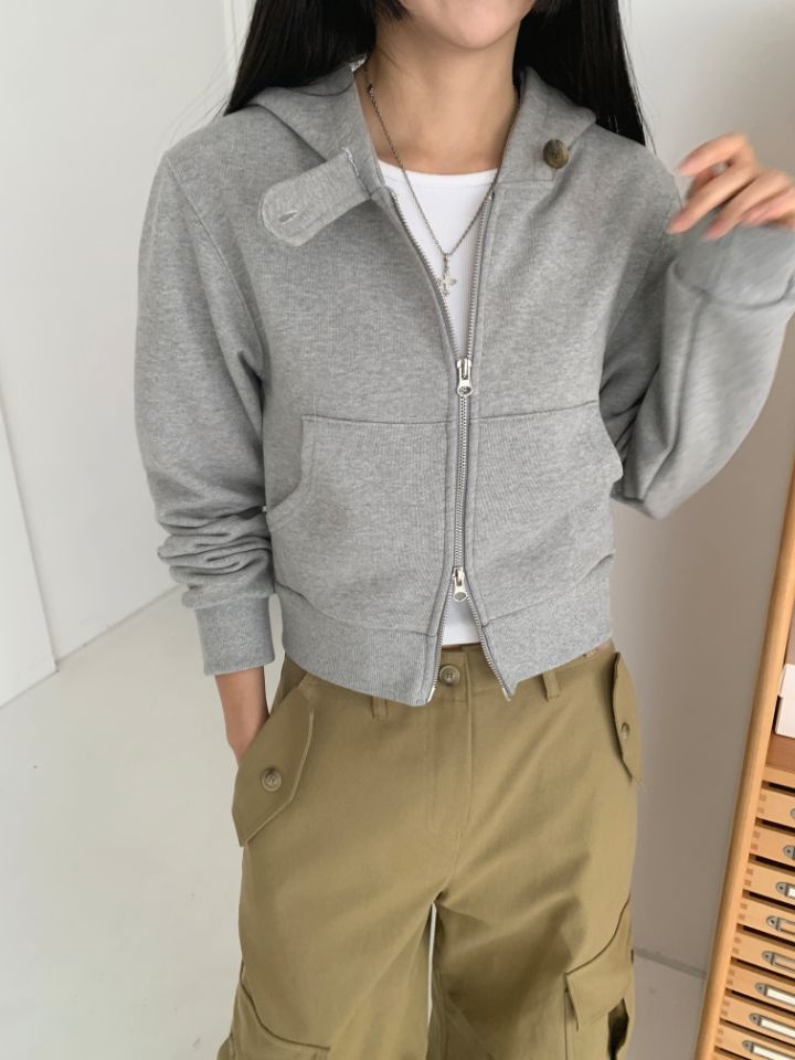 4LEAF直郵韓國代購女裝新款25春夏人氣真品推薦夾克拉鏈連帽4LEAF夾克