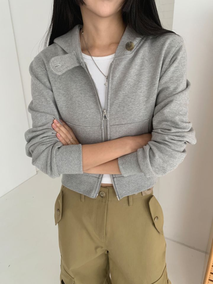 4LEAF直郵韓國代購女裝新款25春夏人氣真品推薦夾克拉鏈連帽4LEAF夾克