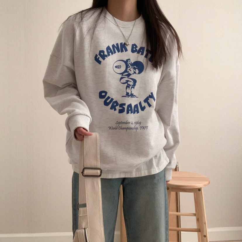FROMJINI直郵韓國代購女裝新款時尚休閑真品25春夏熱賣衛衣FROMJINI衛衣