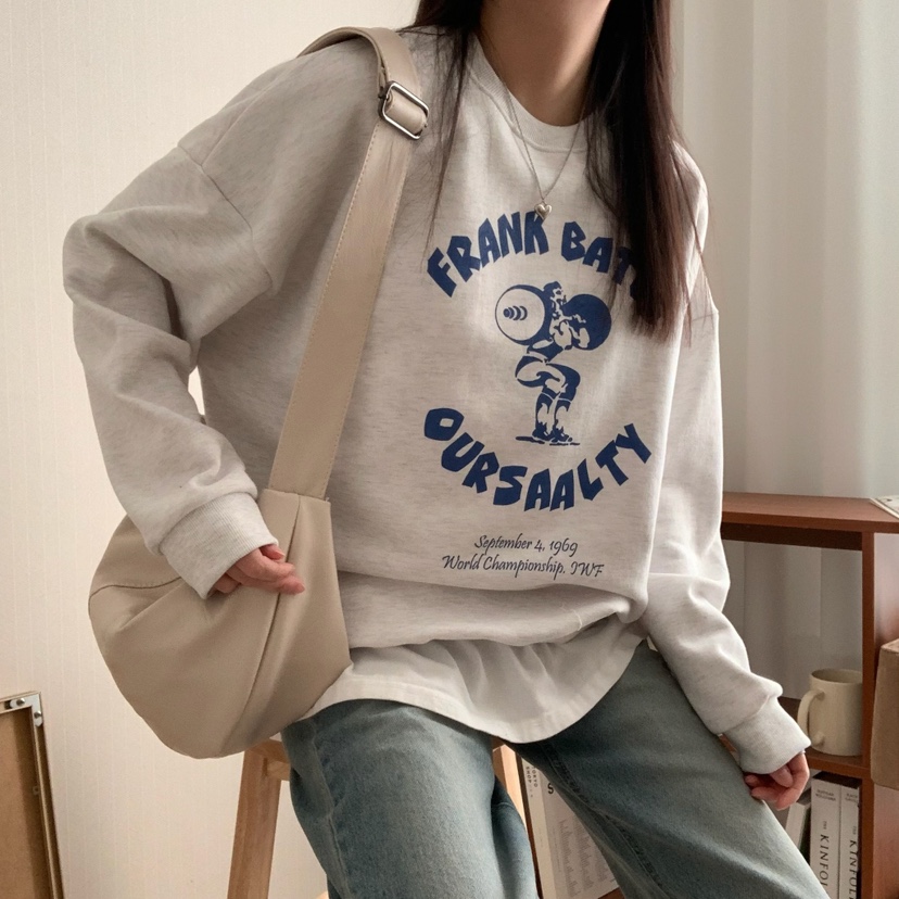 FROMJINI直郵韓國代購女裝新款時尚休閑真品25春夏熱賣衛衣FROMJINI衛衣