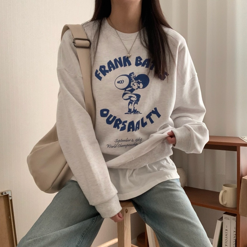 FROMJINI直郵韓國代購女裝新款時尚休閑真品25春夏熱賣衛衣FROMJINI衛衣