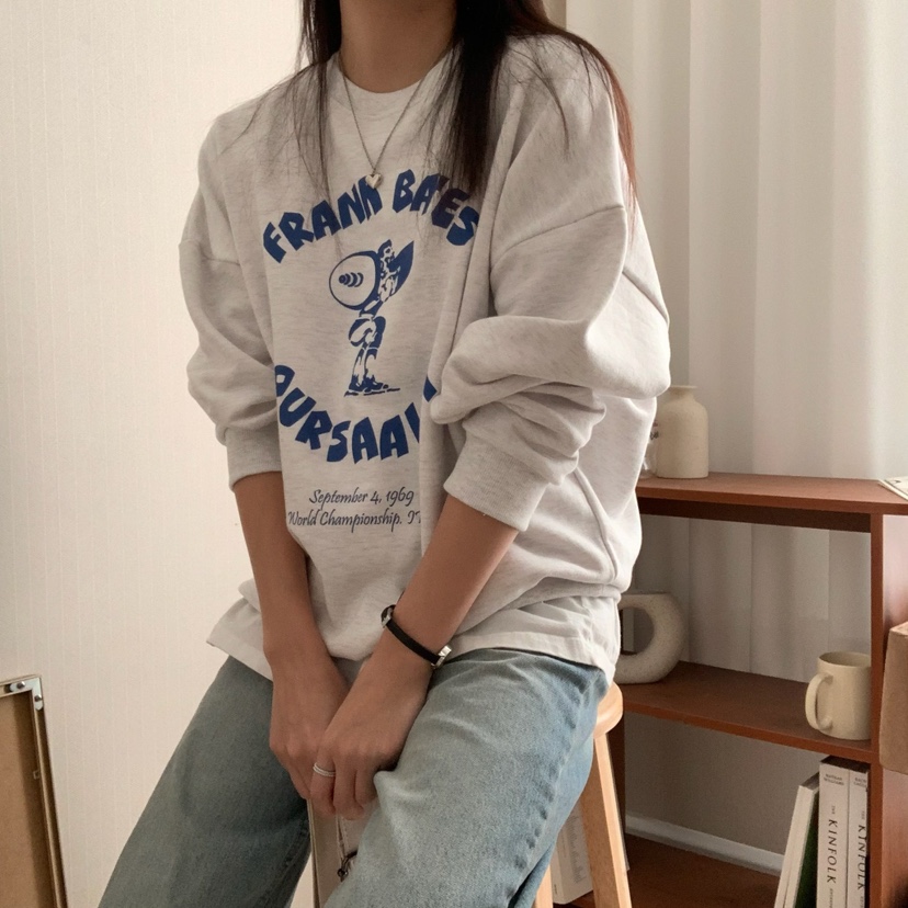 FROMJINI直郵韓國代購女裝新款時尚休閑真品25春夏熱賣衛衣FROMJINI衛衣
