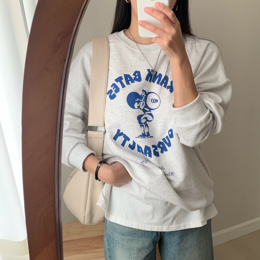 FROMJINI直郵韓國代購女裝新款時尚休閑真品25春夏熱賣衛衣FROMJINI衛衣