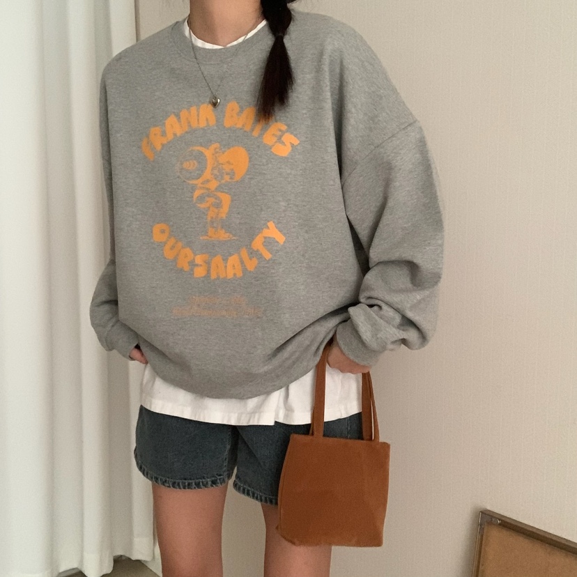 FROMJINI直郵韓國代購女裝新款時尚休閑真品25春夏熱賣衛衣FROMJINI衛衣