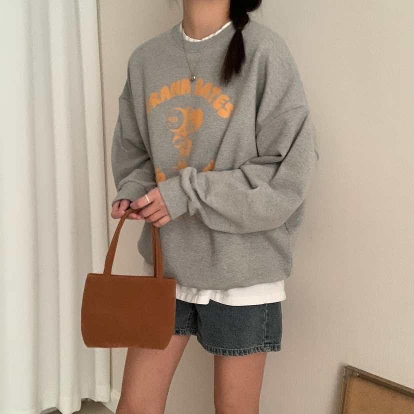 FROMJINI直郵韓國代購女裝新款時尚休閑真品25春夏熱賣衛衣FROMJINI衛衣