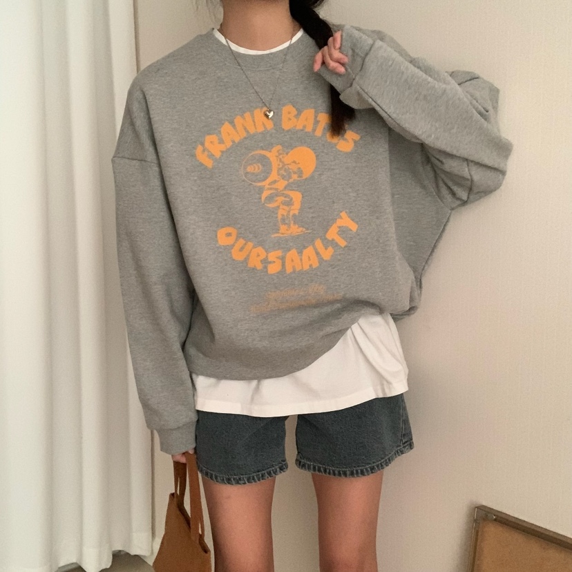 FROMJINI直郵韓國代購女裝新款時尚休閑真品25春夏熱賣衛衣FROMJINI衛衣
