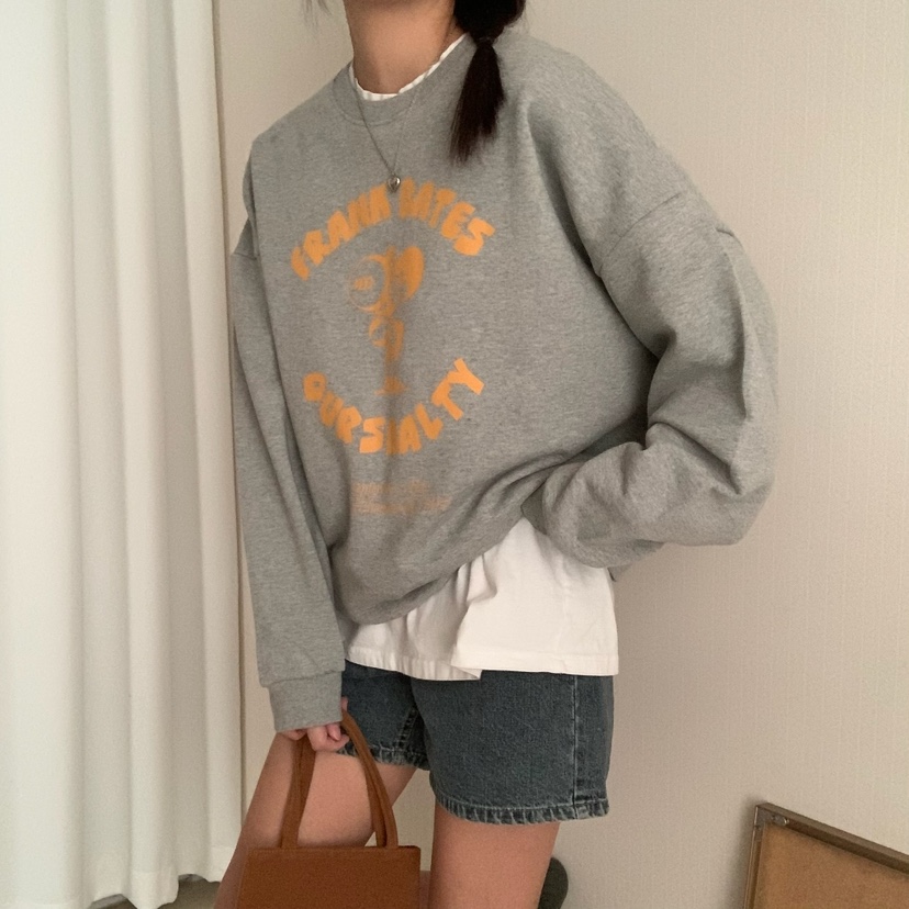 FROMJINI直郵韓國代購女裝新款時尚休閑真品25春夏熱賣衛衣FROMJINI衛衣