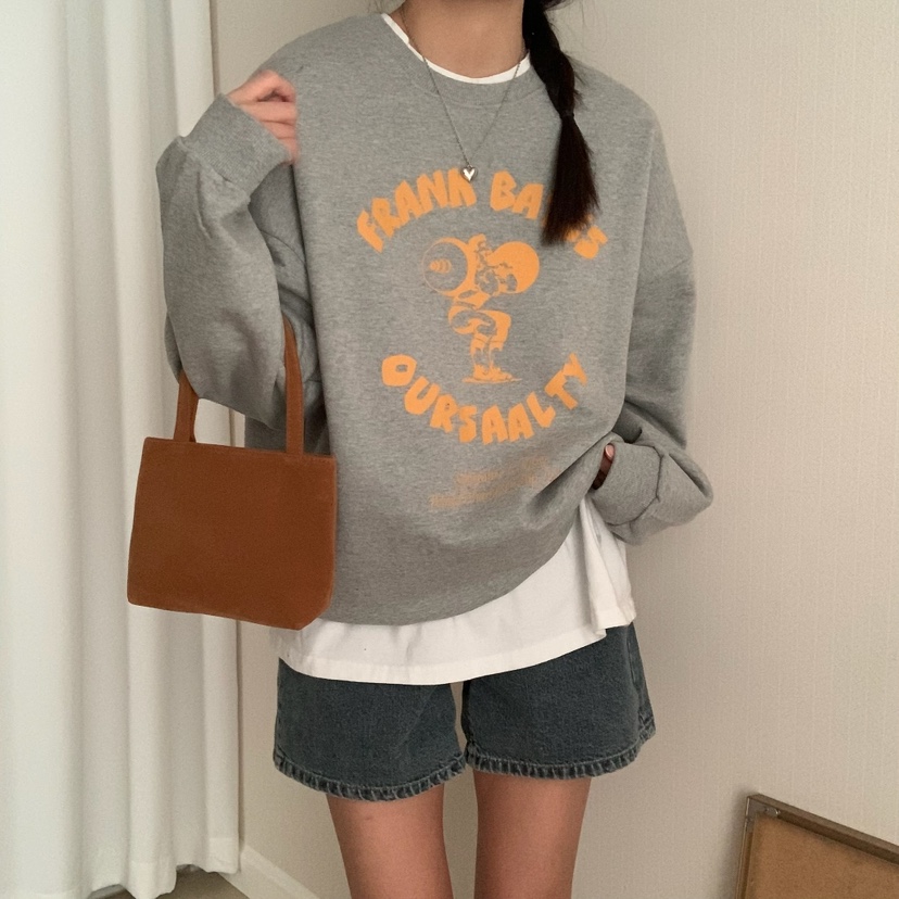 FROMJINI直郵韓國代購女裝新款時尚休閑真品25春夏熱賣衛衣FROMJINI衛衣