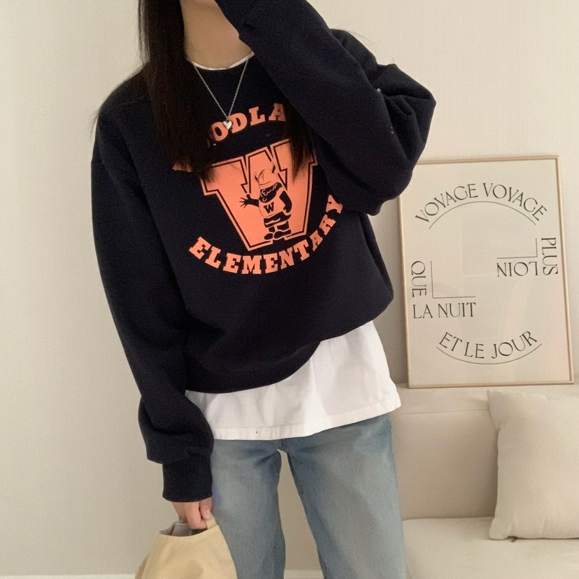 FROMJINI韓國直郵東大門代購女裝新款職業25春夏休閑熱賣衛衣FROMJINI衛衣