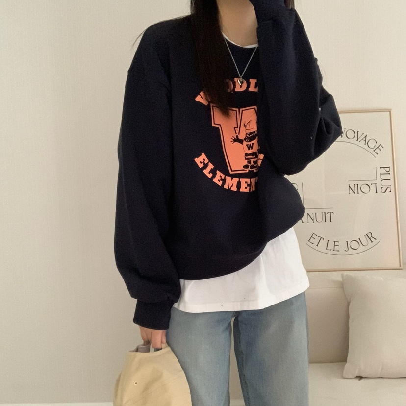 FROMJINI韓國直郵東大門代購女裝新款職業25春夏休閑熱賣衛衣FROMJINI衛衣