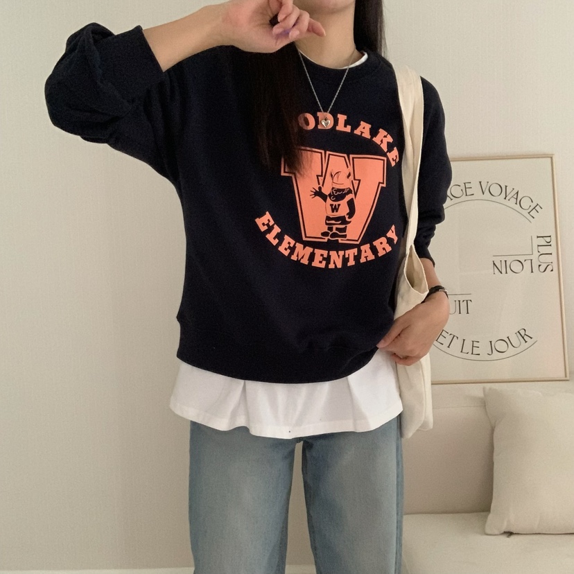 FROMJINI韓國直郵東大門代購女裝新款職業25春夏休閑熱賣衛衣FROMJINI衛衣
