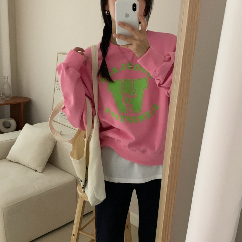 FROMJINI韓國直郵東大門代購女裝新款職業25春夏休閑熱賣衛衣FROMJINI衛衣