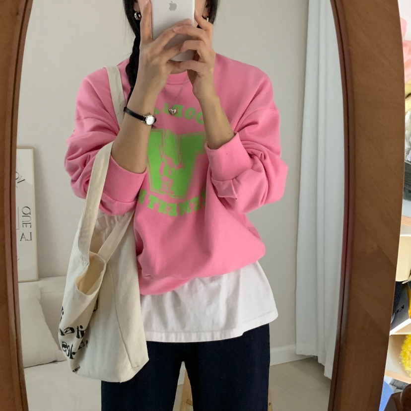 FROMJINI韓國直郵東大門代購女裝新款職業25春夏休閑熱賣衛衣FROMJINI衛衣