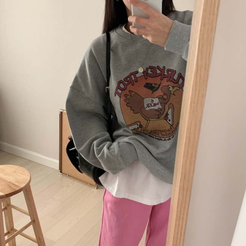 FROMJINI韓國直郵東大門代購女裝新品推薦職業熱賣時尚衛衣FROMJINI衛衣