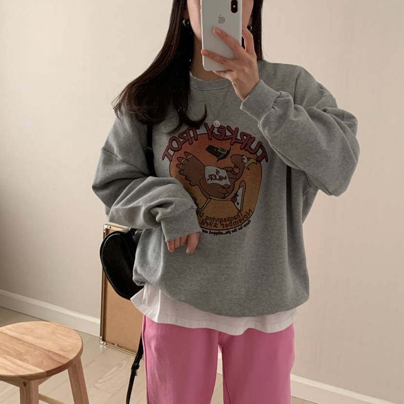 FROMJINI韓國直郵東大門代購女裝新品推薦職業熱賣時尚衛衣FROMJINI衛衣