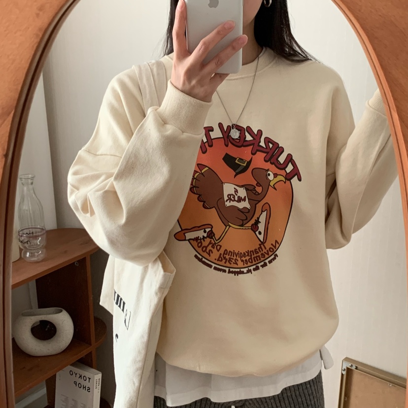 FROMJINI韓國直郵東大門代購女裝新品推薦職業熱賣時尚衛衣FROMJINI衛衣