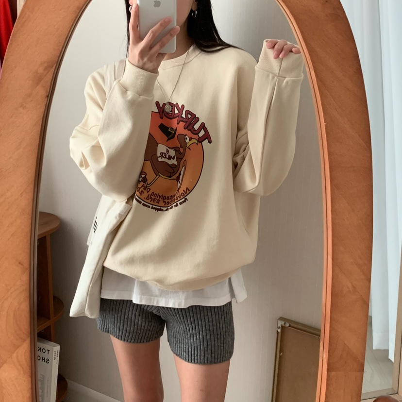 FROMJINI韓國直郵東大門代購女裝新品推薦職業熱賣時尚衛衣FROMJINI衛衣