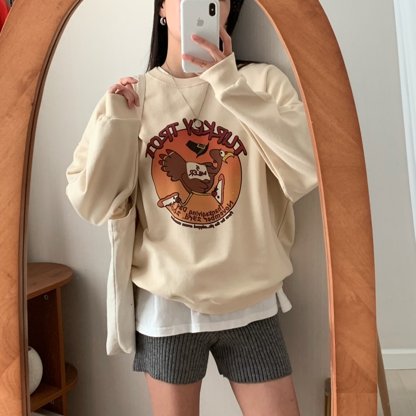 FROMJINI韓國直郵東大門代購女裝新品推薦職業熱賣時尚衛衣FROMJINI衛衣