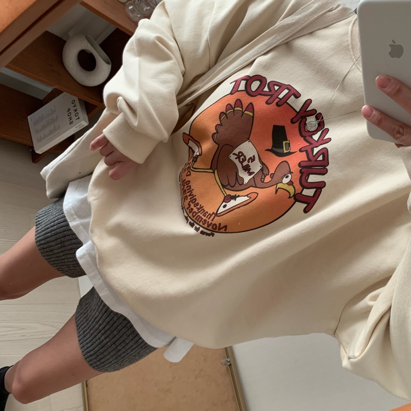 FROMJINI韓國直郵東大門代購女裝新品推薦職業熱賣時尚衛衣FROMJINI衛衣