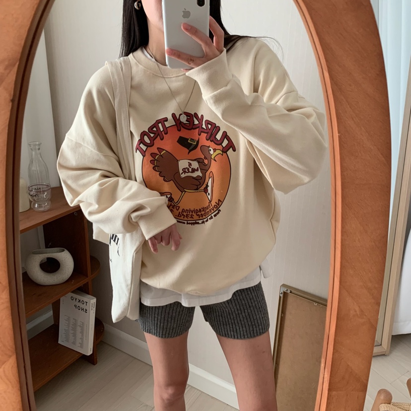 FROMJINI韓國直郵東大門代購女裝新品推薦職業熱賣時尚衛衣FROMJINI衛衣
