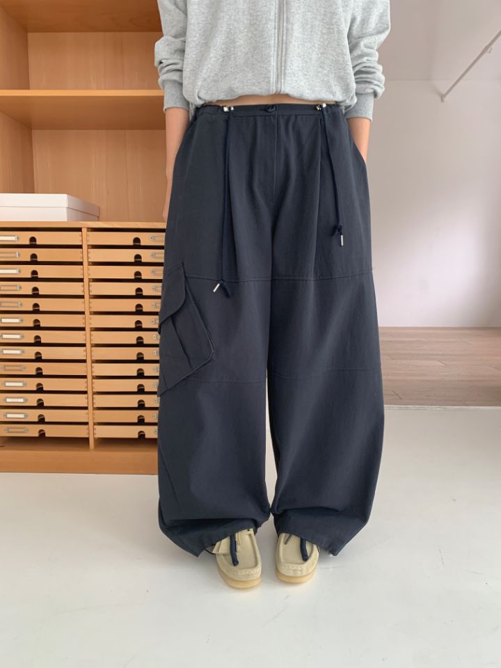 4LEAF韓國直郵女裝新款推薦25春夏休閑真品職業人氣休閑褲口袋4LEAF休閑褲圖色2