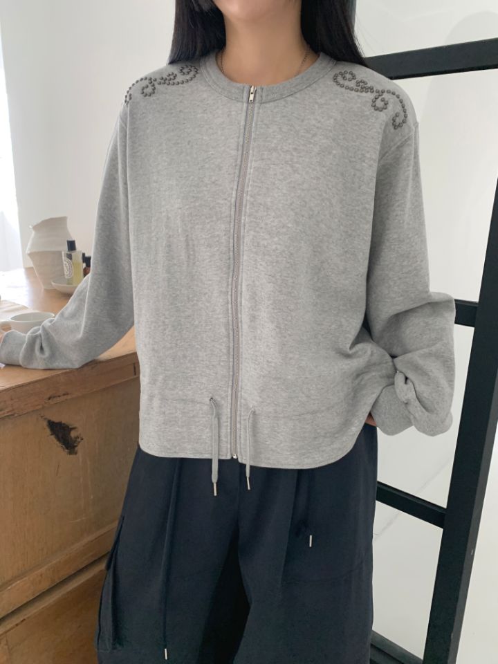 4LEAF韓國直郵東大門代購女裝新品休閑推薦熱賣25春夏夾克拉鏈4LEAF夾克