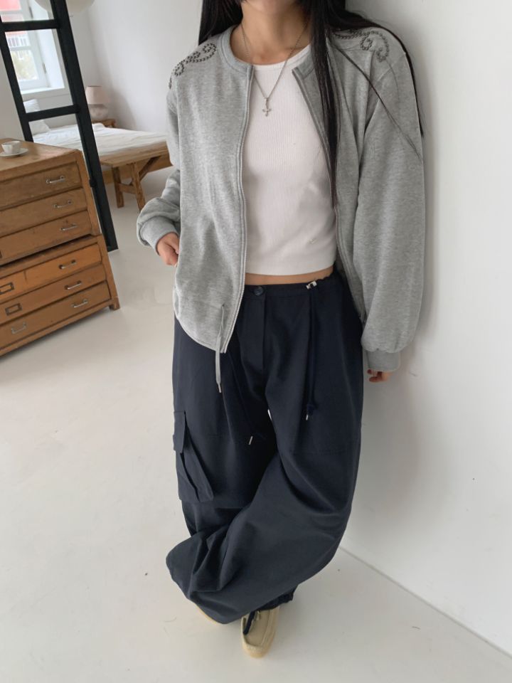4LEAF韓國直郵東大門代購女裝新品休閑推薦熱賣25春夏夾克拉鏈4LEAF夾克