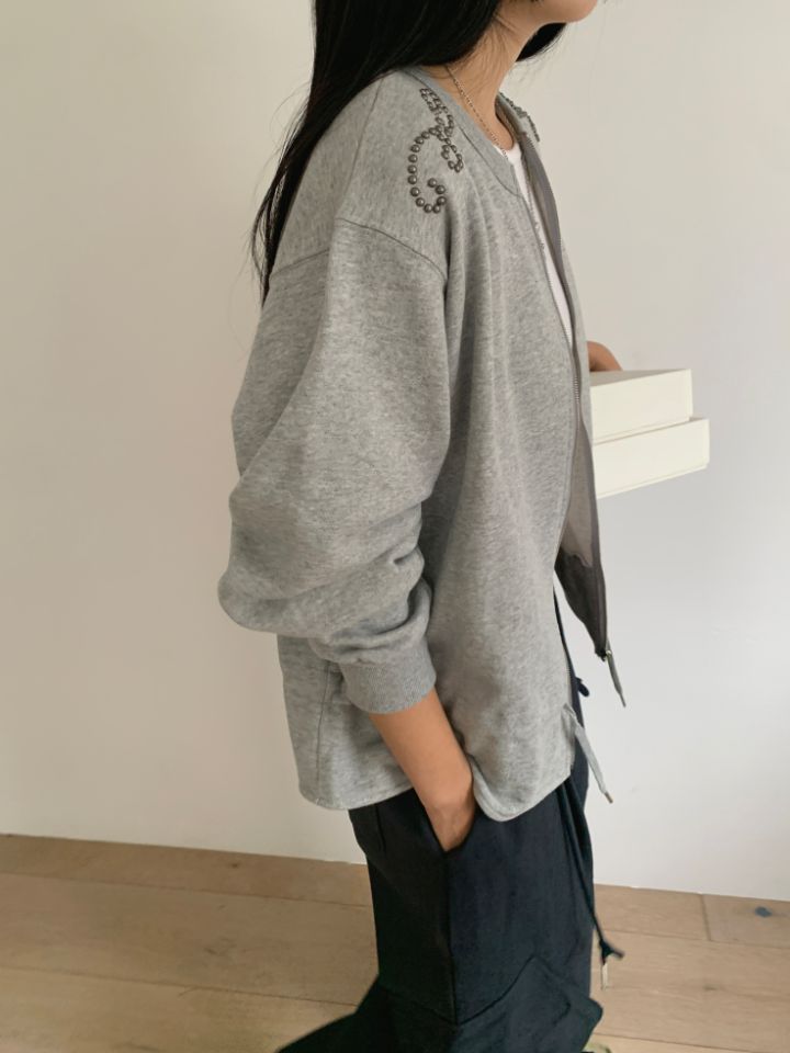4LEAF韓國直郵東大門代購女裝新品休閑推薦熱賣25春夏夾克拉鏈4LEAF夾克