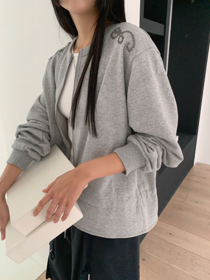 4LEAF韓國直郵東大門代購女裝新品休閑推薦熱賣25春夏夾克拉鏈4LEAF夾克