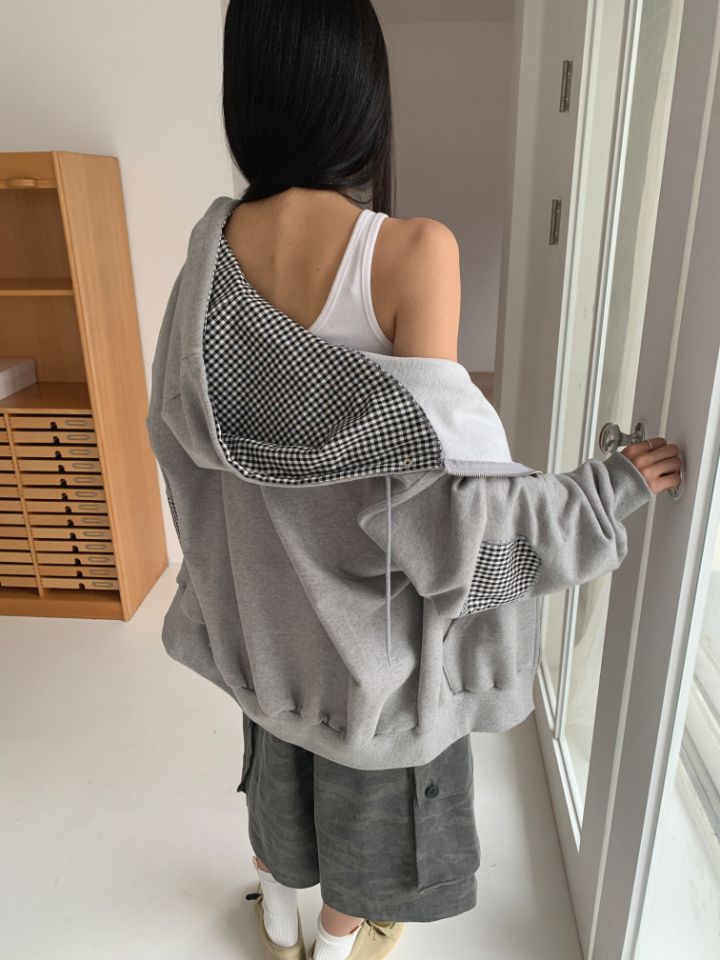 4LEAF直郵韓國代購女裝新品休閑推薦職業時尚25春夏夾克拉鏈連帽4LEAF夾克