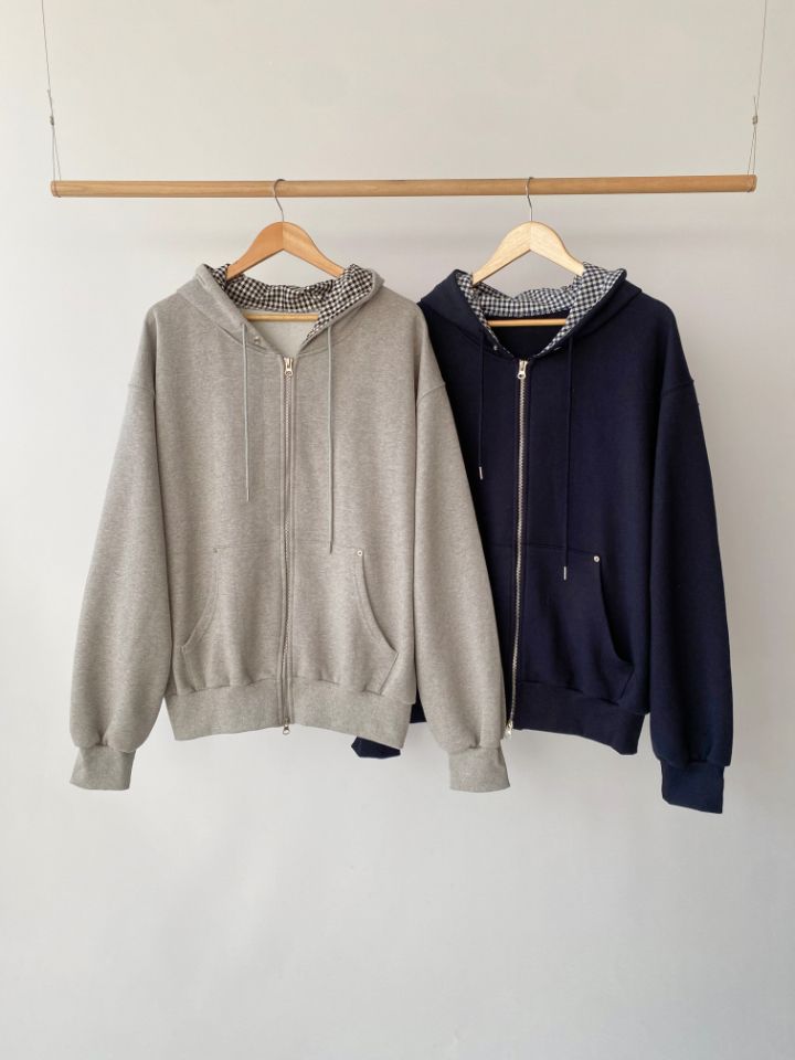 4LEAF直郵韓國代購女裝新品休閑推薦職業時尚25春夏夾克拉鏈連帽4LEAF夾克圖色2左二色