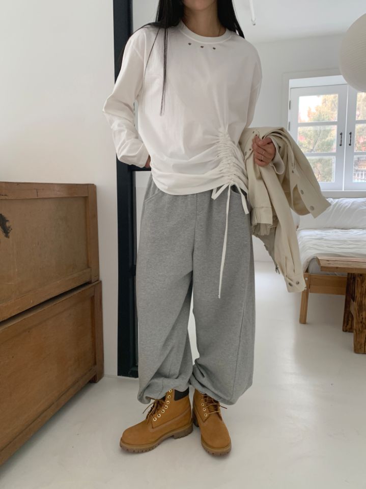4LEAF韓國直郵東大門實拍女裝新品時尚職業25春夏休閑休閑褲4LEAF休閑褲