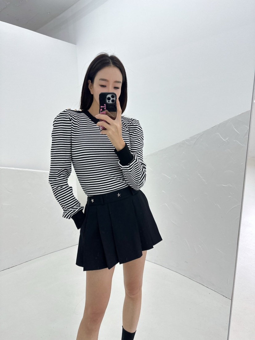 MABEL-Q韓國直郵東大門實拍女裝新款時尚推薦真品25春夏長袖T恤SOUIT by mabel-Q長袖T恤