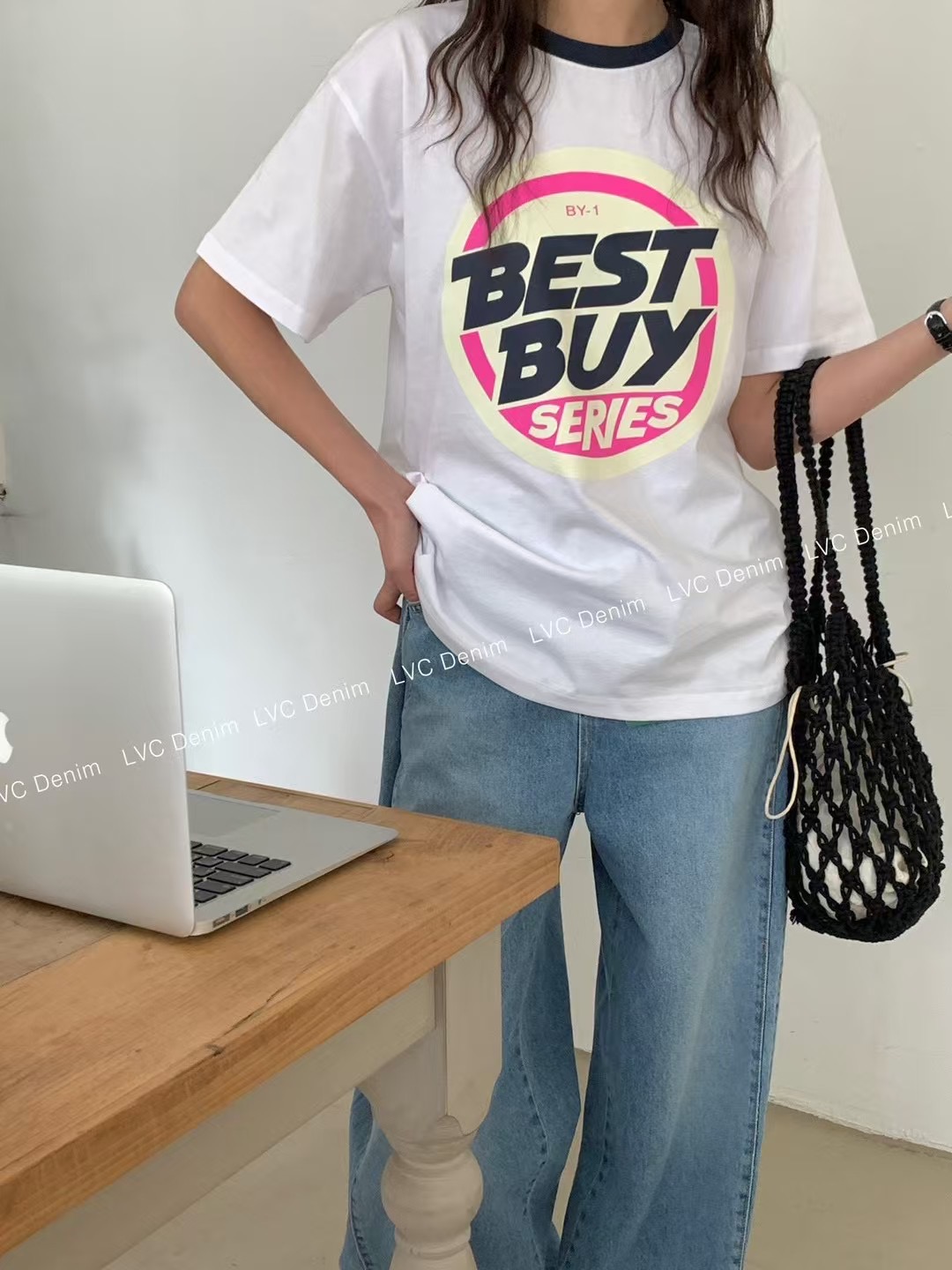 L V C韓國直郵女裝新品休閑25春夏職業人氣推薦時尚熱賣T恤L_V_CT恤
