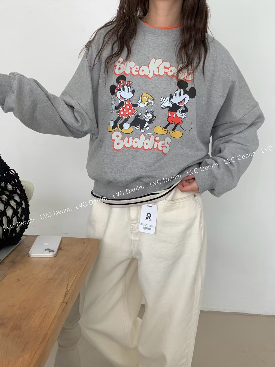 L V C東大門直郵女裝新款時尚推薦職業25春夏真品休閑褲刺繡L_V_C休閑褲