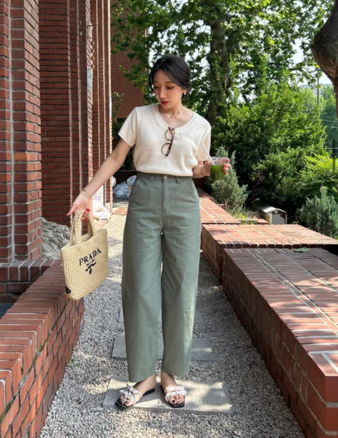 L V C東大門實拍女士新品職業時尚人氣休閑25春夏熱賣牛仔褲L_V_C牛仔褲