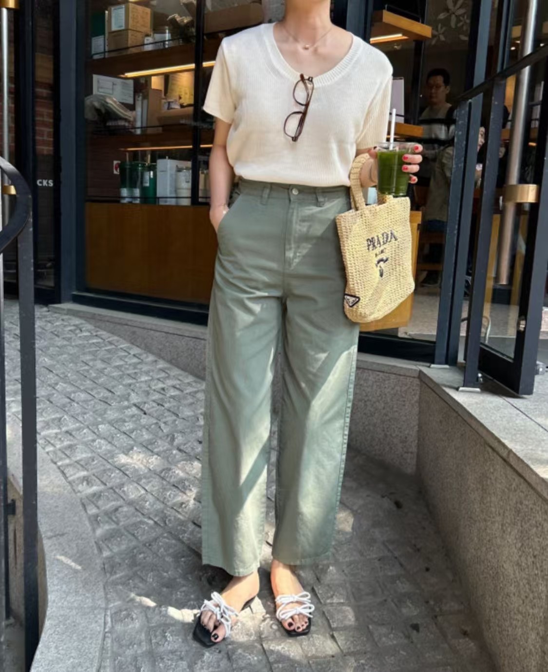 L V C東大門實拍女士新品職業時尚人氣休閑25春夏熱賣牛仔褲L_V_C牛仔褲