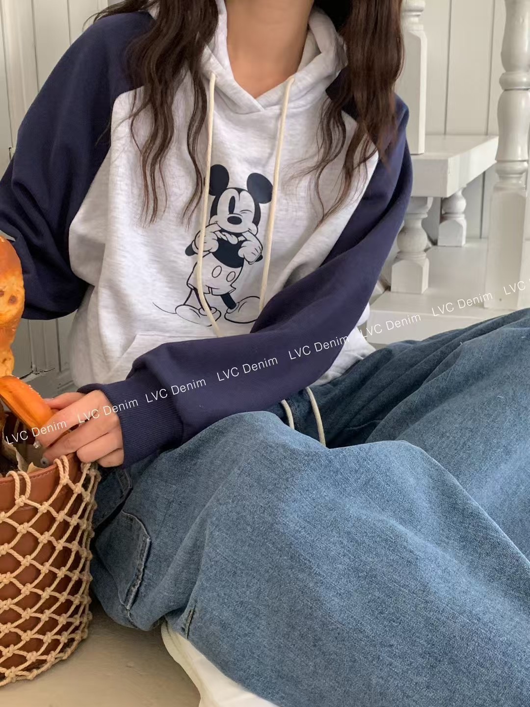 L V C韓國直郵女士新款職業25春夏人氣時尚推薦熱賣衛衣兜帽L_V_C衛衣